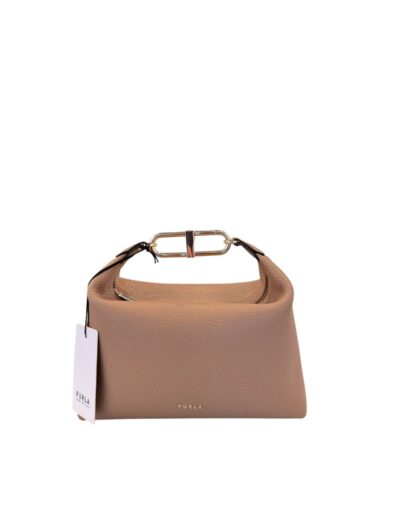 Bolsa Italiana Furla Couro Natural